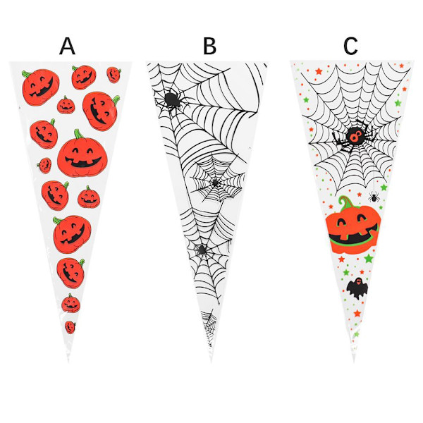 100 ST Halloween-godispåsar Godispåse A