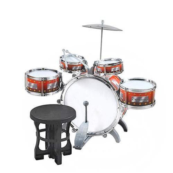 Mini Trumset för Barn / Mini Trummor - 5-delar red