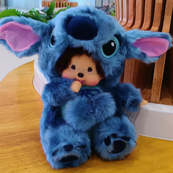 7.8 I Disneys stitched plyschleksak, munchiki djur förvandlas till stitch plysch leksak, munchiki & stitch gosedjur leksak Blue