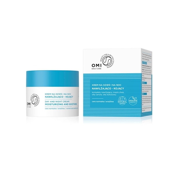 OMI Hydrating and Soothing Cream Day/Night 50 ml - VEGAN Hydrating and Soothing Cream Day/Night 50