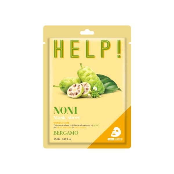 BERGAMO Hjälp! Noni mask sheet 25 ml - Lugnande arkmask med indiskt mullbär BERGAMO HELP! 25