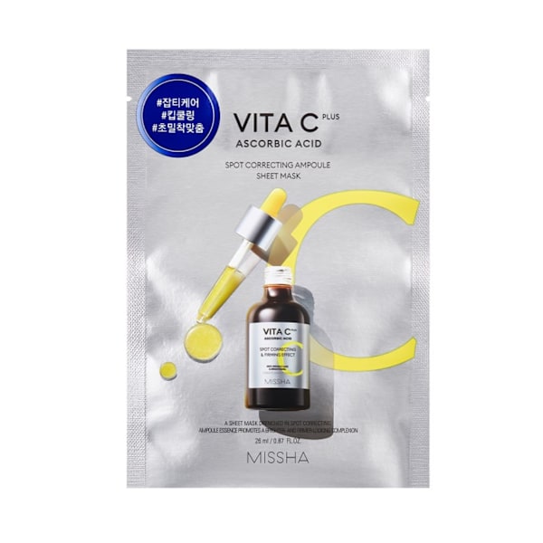 MISSHA Vita C plus spot correcting ampoule sheet mask 26 ml - Vitamin C sheet mask