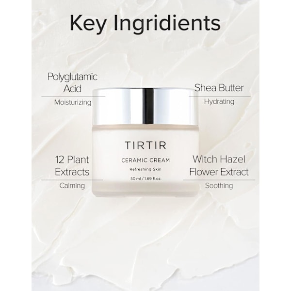 TIRTIR CERAMIC CREAM 50ML - Återfuktande och stärkande ansiktskräm med ceramider 50