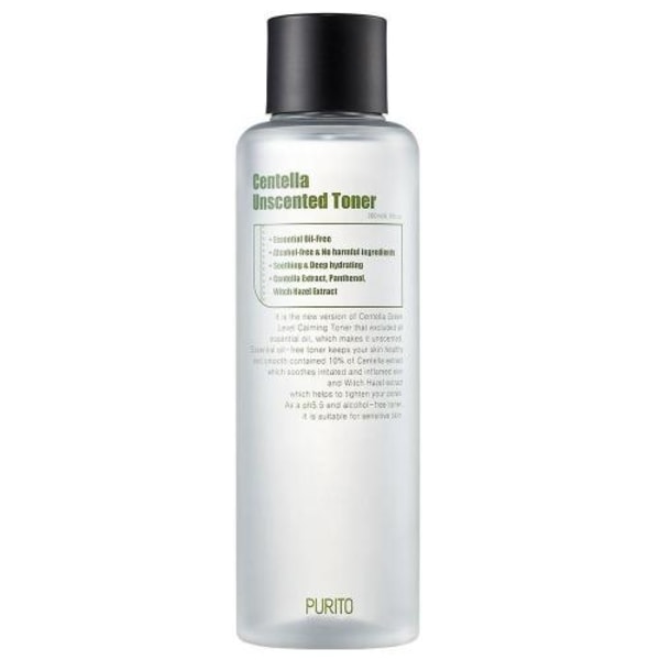 PURITO Wonder Releaf Centella Unscented Toner, 200 ml - lugnande ansiktsvatten 200