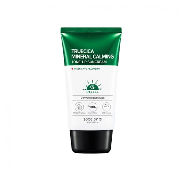 SOME BY MI Truecica Mineral Calming Tone-Up Solkräm SPF 50 PA++++ 50 ml - Solkräm toning-up cream 50