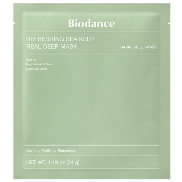 BIODANCE Refreshing Sea Kelp Real Deep Mask 34 g - lugnande sheet mask 34