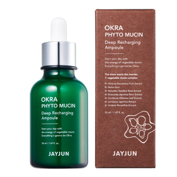 JAYJUN Okra Phyto Mucin Deep Recharging Ampoule 50ml - Återfuktande Serum 50