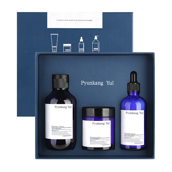 Pyunkang Yul Skin SET (Essence Toner 200 ml + Nutrition Cream 100 ml + Moisture Serum 100 ml) - zestaw kosmetyków nawilżających 400