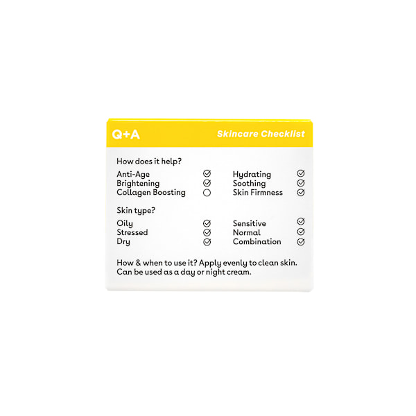 Q+A Ceramide Barrier Defence Face Cream, 50 g - ochronny krem do twarzy z ceramidami 50