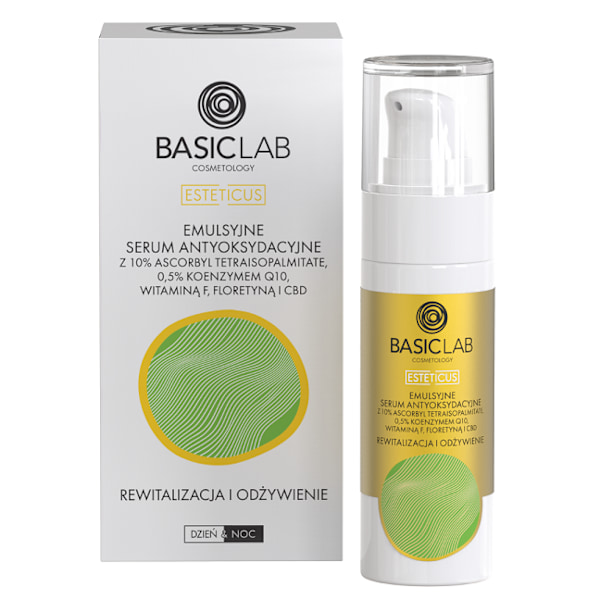 Basiclab EMULSIV ANTIOXIDACTIVE SERUM MED 10% ASCORBYL TETRAISOPALMITATE REVITALIZATION AND RECOVERY 30 ML 30