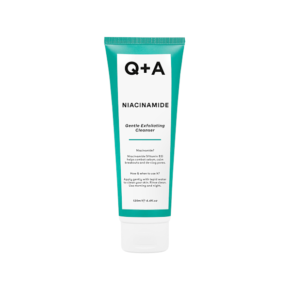 Q+A -Niacinamide Gentle Exfoliating Cleanser, 125ml - exfolierande ansiktsrengöringsgel med niacinamid 125