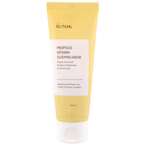 iUNIK Propolis Vitamin Sleeping Mask 60ml - Återfuktande och regenererande ansiktsmask för natten 60