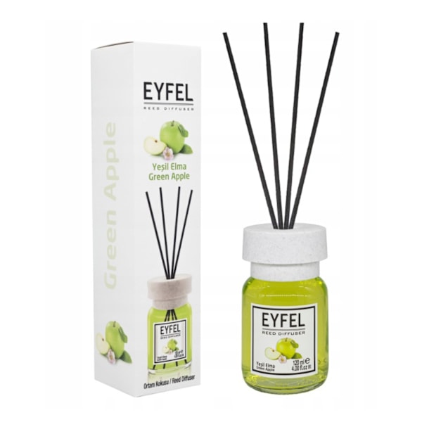 Set med 3 fruktiga hemdofter EYFEL, 3 x 120 ml: Persika + vattenmelon + grönt äpple