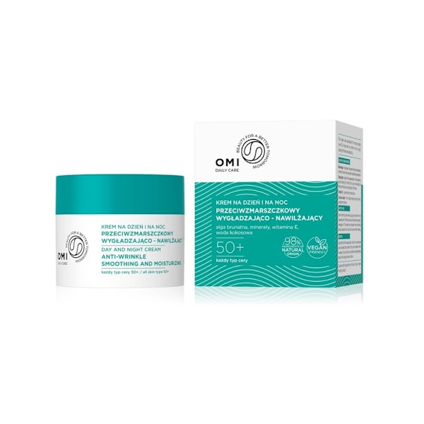 OMI KK Anti-Wrinkle 50+ Smoothing &amp; Moisturizing Day/Night Cream 50 ml - Anti-Wrinkle 50+ Smoothing &amp; Moisturizing Day/Night Cream VEGAN 50