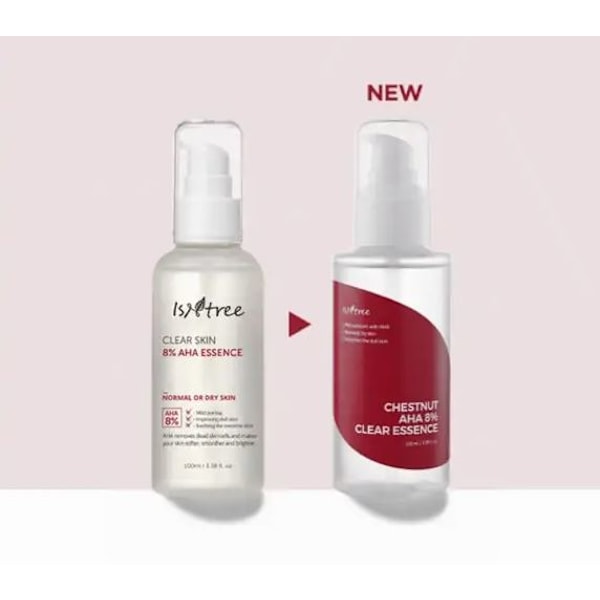 ISNTREE Clear Skin 8% AHA Essence 100ml - Förnyande essens med AHA-syra 100