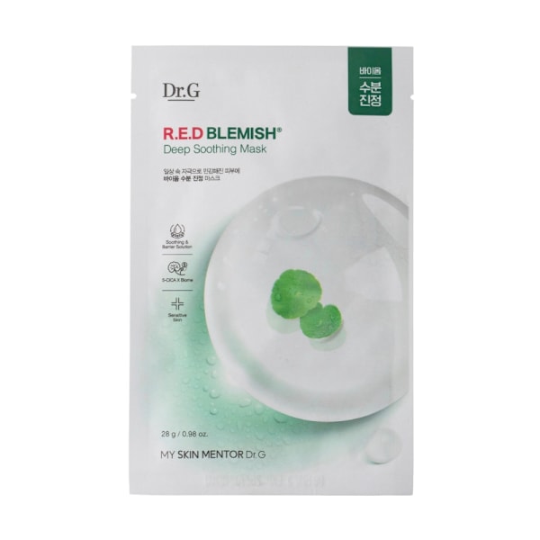 Doctor.G Röd fläck djup lugnande mask 28 g - Lugnande sheet mask