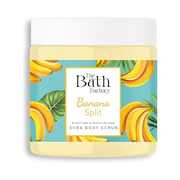 The Bath Factory Banana Split Shea Body Scrub 300g - kroppsskrubb 300