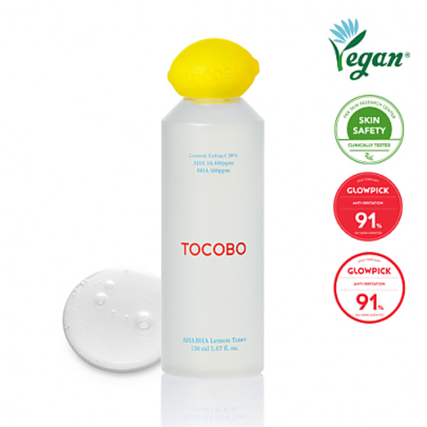 TOCOBO AHA BHA LEMON TONER 150mL - Toner med exfolierande verkan 150