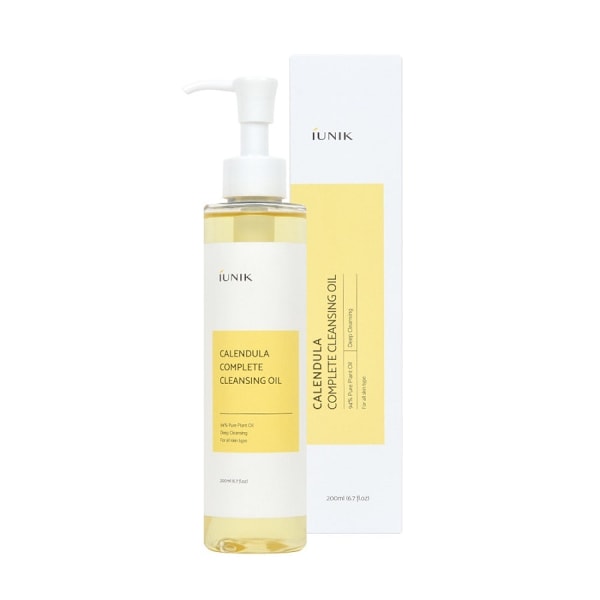 iUNIK Calendula Complete Cleansing Oil, 200ml - Sminkborttagningsolja med ringblomsolja 200