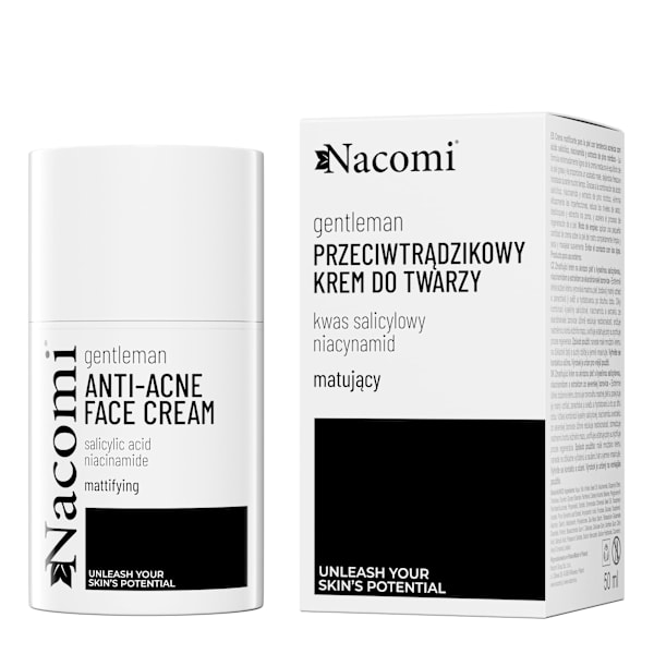 Nacomi GentleMan - Acne Hudkräm - Mattifierande, 50ml 50