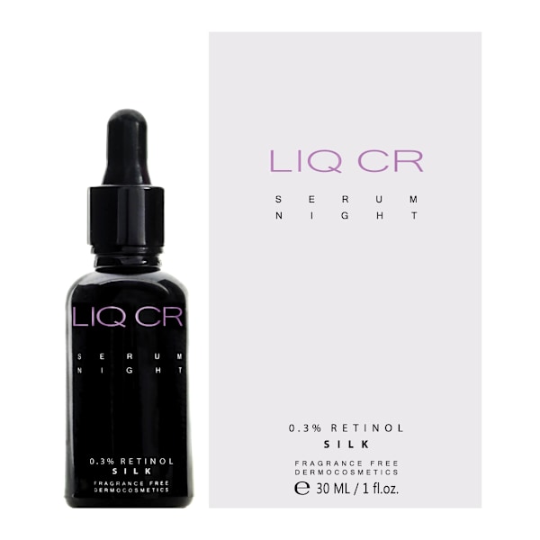 LIQ CR Serum Night 0,3% Retinol SILK 30 ml - Intensivt korrigerande nattkoncentrat 30