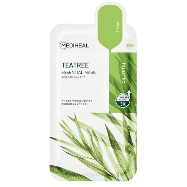 MEDIHEAL Teatree Essential Mask 24 ml - Lugnande arkmask med tea tree-extrakt och aminosyror