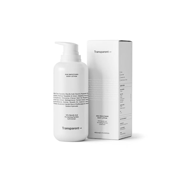 Transparent Lab - AHA Smoothing Body Lotion - Kroppsbehandling med syror, 400ml 400