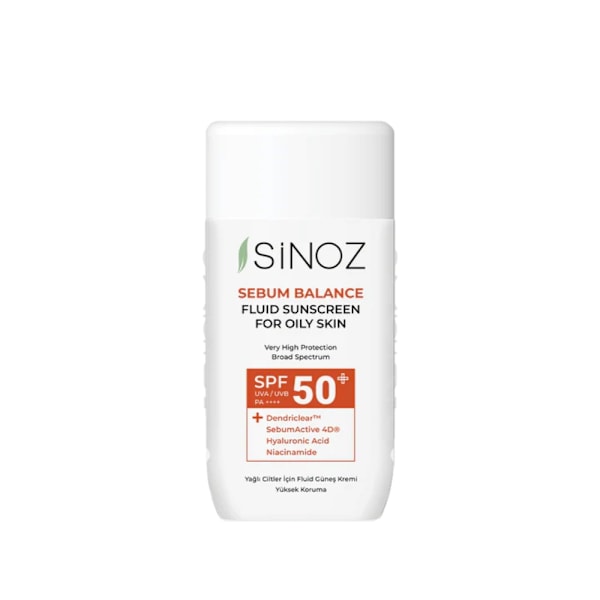 Sinoz - Sebum Balance Fluid Solskyddsmedel för fet hud SPF50+ / PA++++, 50ml - Solskyddsmedel Emulsion för fet hud SPF50+ / PA++++ 50