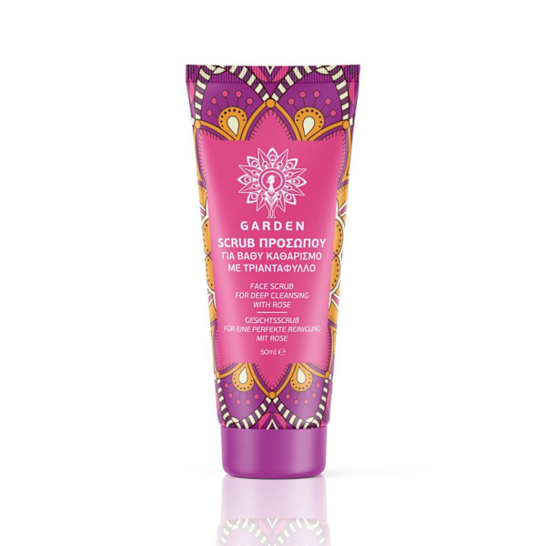 GARDEN FACE SCRUB UNGDOMSROS 50 ml - rosa ansiktsskrubb 50