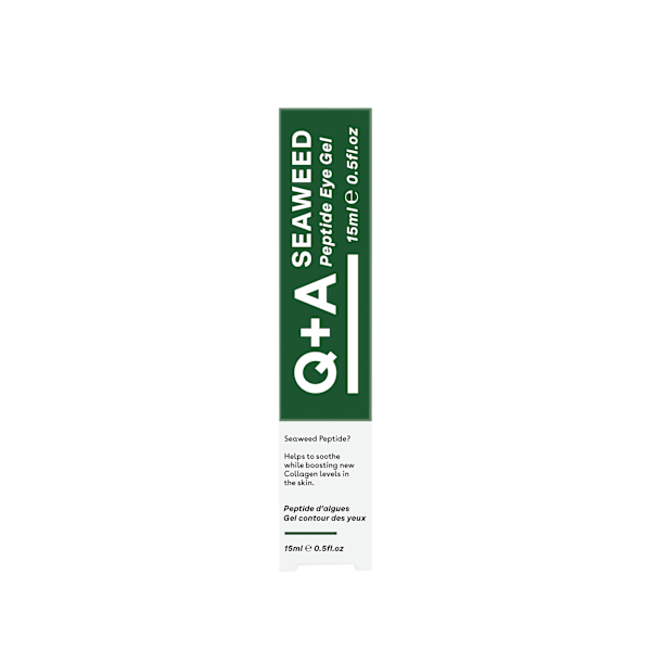 Q+A Seaweed Peptide Eye Gel, 15 ml - przeciwzmarszczowy żel pod oczy z peptydem i z ekstraktami z alg morskich 15