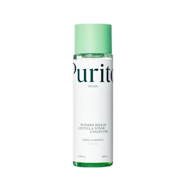 PURITO Wonder Releaf Centella Unscented Toner, 200 ml - lugnande ansiktsvatten 200