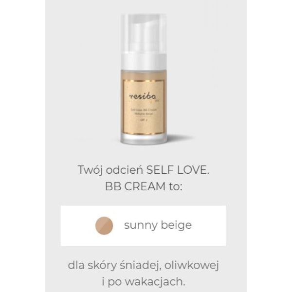 RESIBO BB-kräm solig beige, 30ml 30