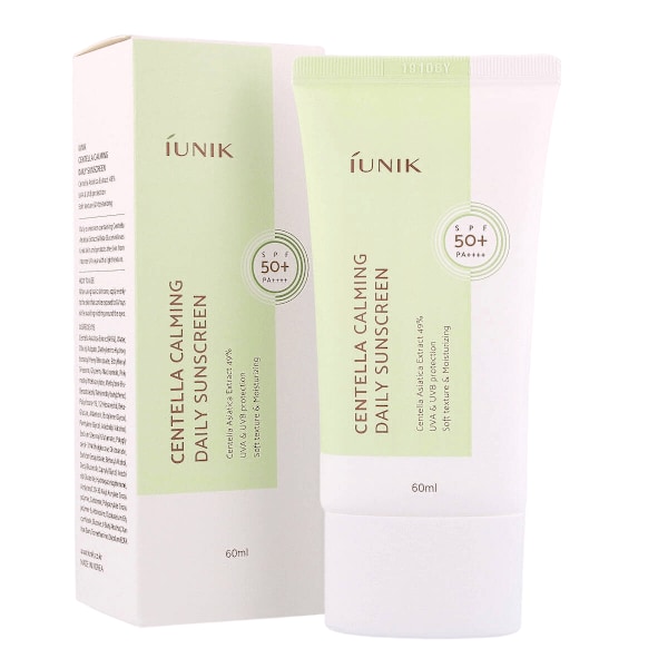 iUNIK Centella Calming Daily Sunscreen SPF 50+ PA++++, 60 ml - Kräm med högt UV-skydd 60