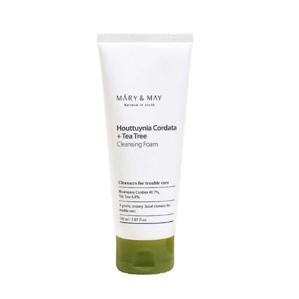 Mary&amp;May Houttuynia Cordata + Tea Tree Cleansing Foam 150ml - Lugnande ansiktsrengöringsskum 150