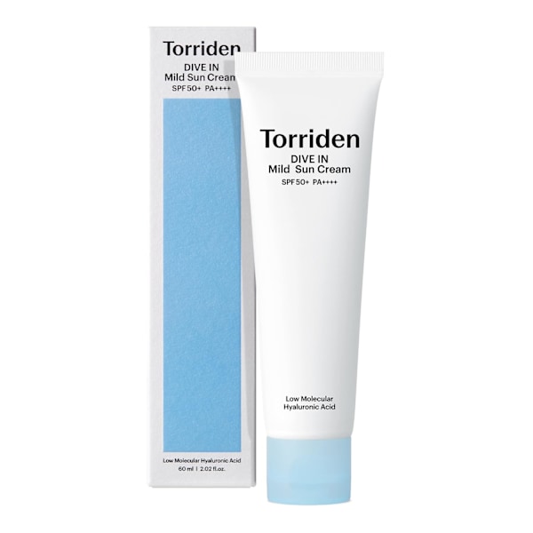 Torriden DIVE-IN Mild Suncream 60 ml - Återfuktande solskydd 60