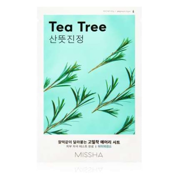 MISSHA Airy Fit Sheet Mask Tea Tree 19 g - Sheet mask med tea tree-extrakt