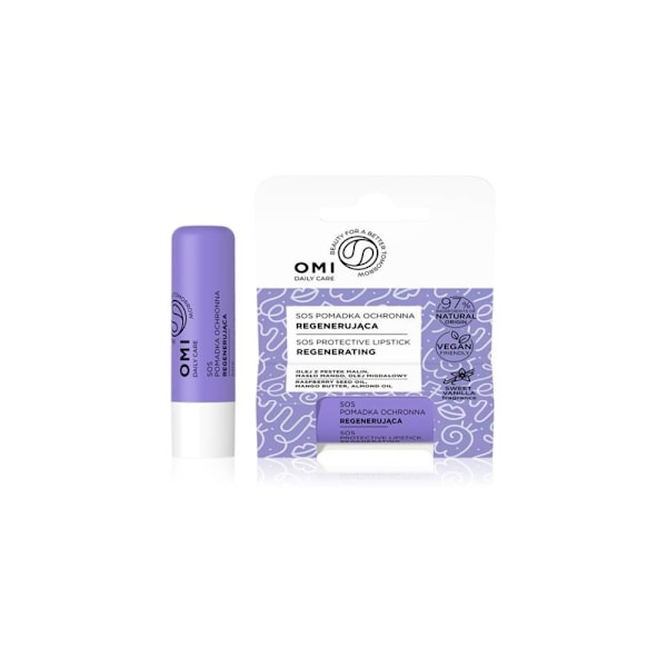 OMI Läppbalsam SOS Regenerating 4,9 g - VEGAN Regenerating SOS Lip Balm