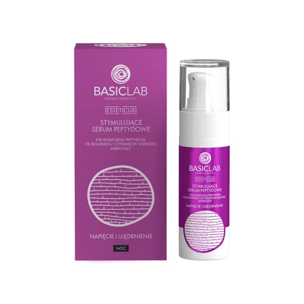 BASICLAB Stimulerande peptid ansiktsserum 15% peptidkomplex, 30 ml 30