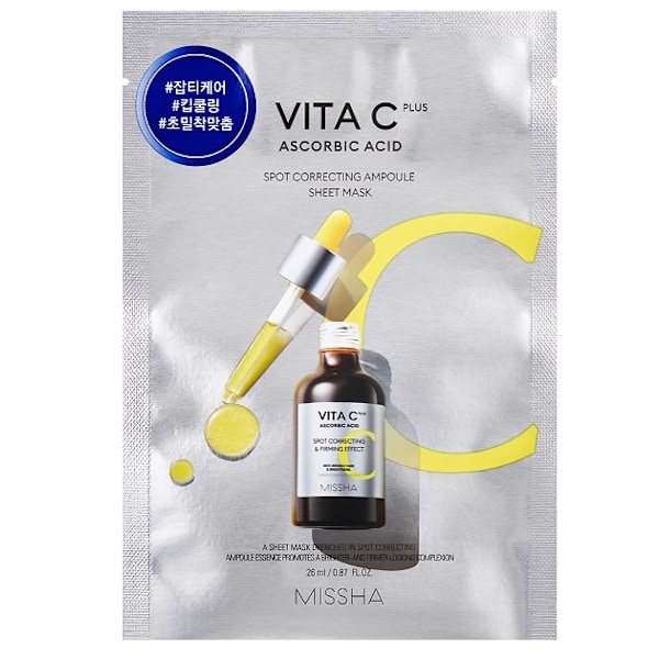 MISSHA Vita C plus spot correcting ampoule sheet mask 26 ml - Vitamin C sheet mask