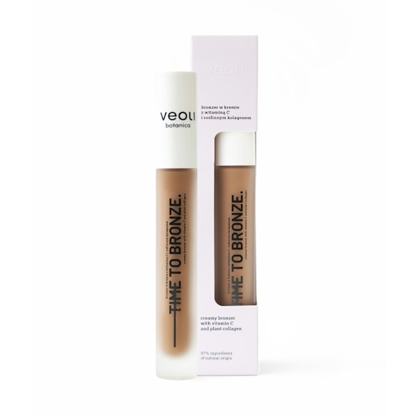 Veoli Botanica TIME TO BRONZE Bronzer i kräm med vitamin C och växtkollagen, 10 ml 10