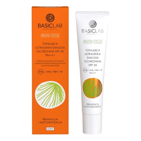 BASICLAB Tonad ultralätt skyddande emulsion SPF 50 40 ml 40
