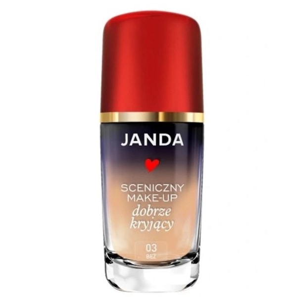 JANDA MAKE-UP Ansiktsfoundation i nyans 03 BEIGE, 30 ml 30