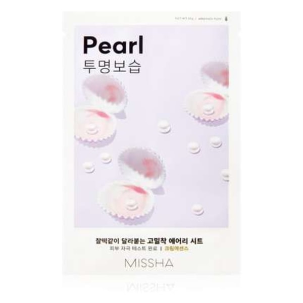 MISSHA Airy Fit Sheet Mask Pearl Cream typ 20 g - Sheet Mask med pärlextrakt 20