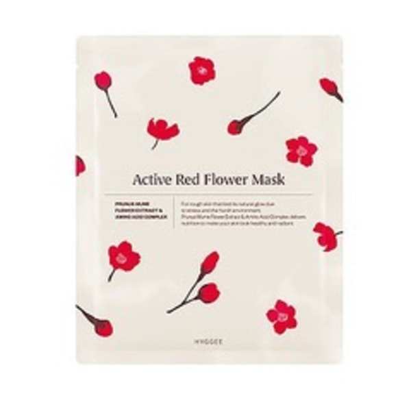 HYGGEE Active Red Flower Mask 35 ml - Aktiv mask med röda blommor