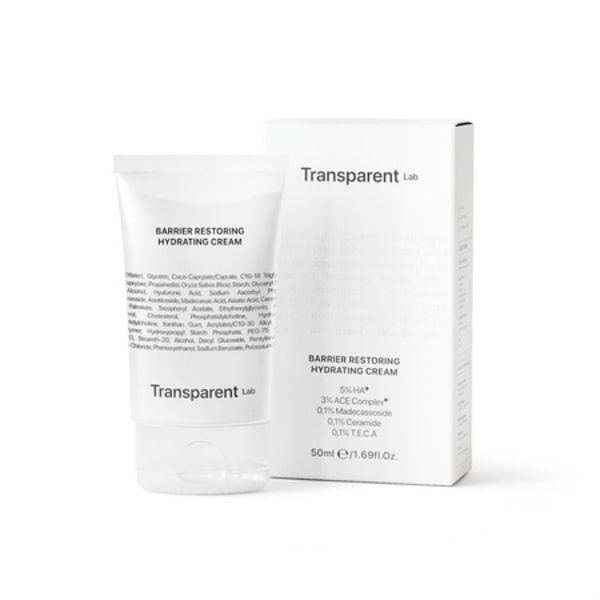 Transparent Lab -Barrier Restoring Hydrating Cream, 50 ml - Revitaliserande ansiktskräm 50