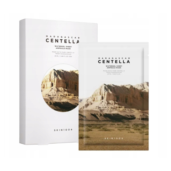 SKIN1004 Madagascar Centella Watergel Sheet Ampoule Mask 5 st - set med återfuktande sheetmasker 100