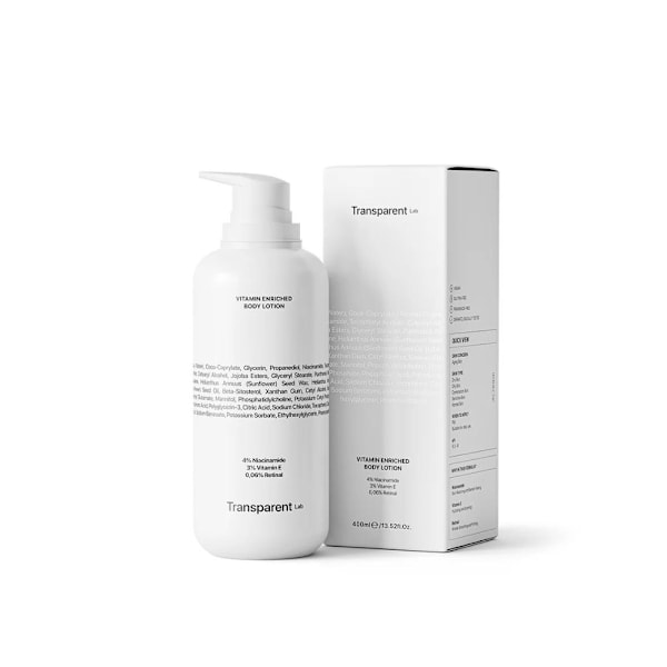 Transparent Lab - Vitamin Enriched Body Lotion - Kroppsbehandling med retinal, 400ml 400