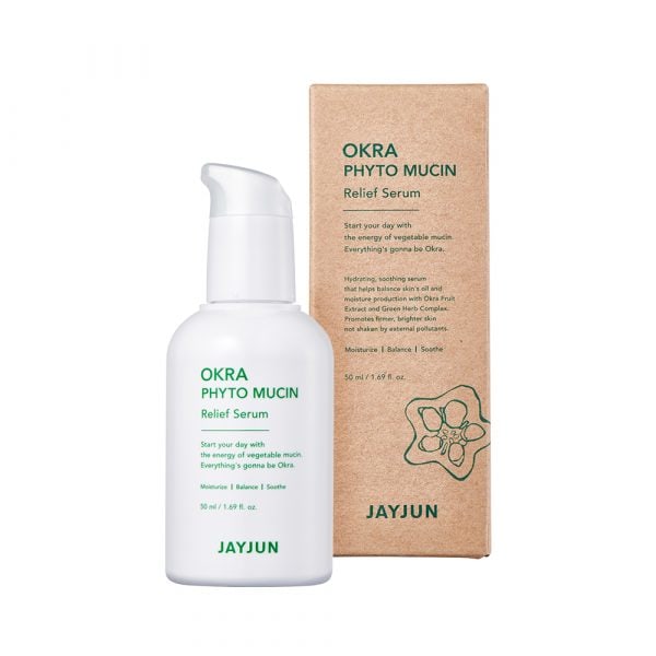JAYJUN Okra Phyto Mucin Relief Serum 50ml - Regenerativt ansiktsserum 50