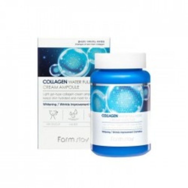 FARM STAY Collagen Water Full Moist Cream Ampoule 250 ML - Kollagen ansiktsampull med kollagen 250