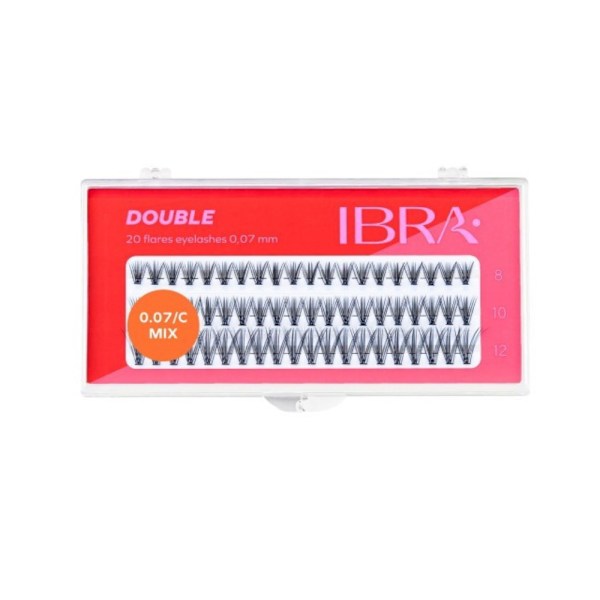 IBRA Makeup Eyelash tufts - Dubbla MIX ögonfranstussar